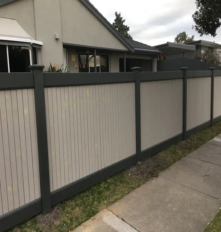 paling fence unpainted