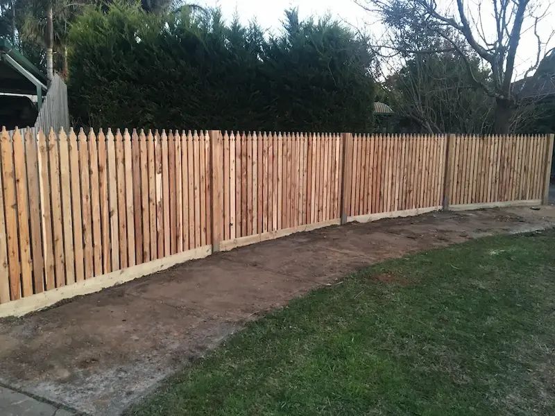 Featured paling fence